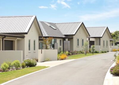 Outside view of houses in Olive Estate